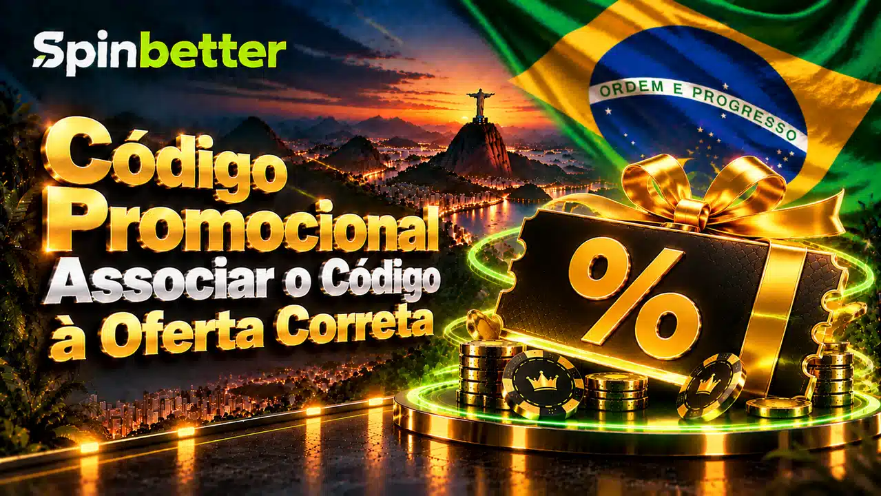 Código promocional SpinBetter - associe o código à oferta correta